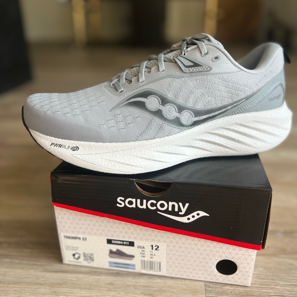 Saucony Gray Athletic Shoes with Cushioned Support